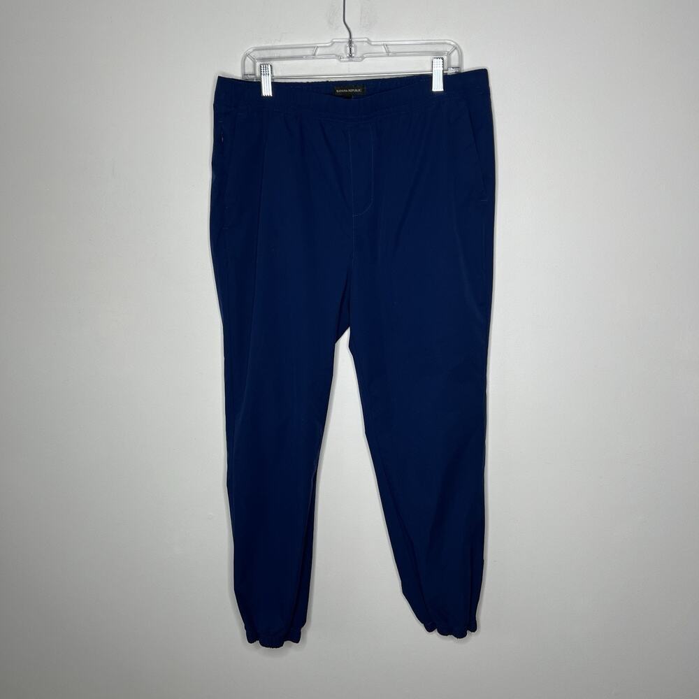 Banana Republic Pants Mens Large Blue Joggers Elastic Waist Nylon